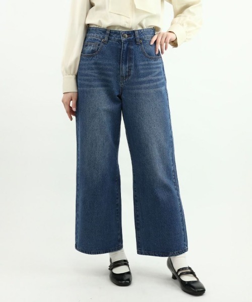 F i.n.t（フィント）の「【セットアップ対応/2サイズ展開】ローウエストバギーデニムパンツ/fint　フィント（デニムパンツ・レディース・ブルー/ブラック/グレー・2/1）」の7枚目の写真
