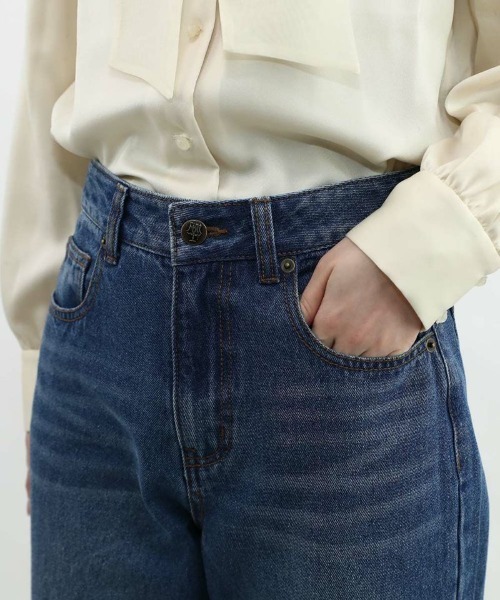 F i.n.t（フィント）の「【セットアップ対応/2サイズ展開】ローウエストバギーデニムパンツ/fint　フィント（デニムパンツ・レディース・ブルー/ブラック/グレー・2/1）」の10枚目の写真