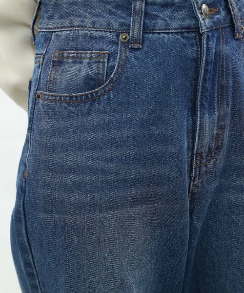 F i.n.t（フィント）の「【セットアップ対応/2サイズ展開】ローウエストバギーデニムパンツ/fint　フィント（デニムパンツ・レディース・ブルー/ブラック/グレー・2/1）」の11枚目の写真