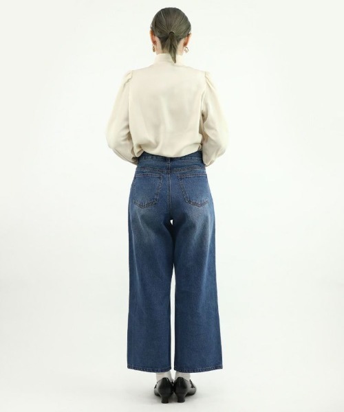 F i.n.t（フィント）の「【セットアップ対応/2サイズ展開】ローウエストバギーデニムパンツ/fint　フィント（デニムパンツ・レディース・ブルー/ブラック/グレー・2/1）」の13枚目の写真