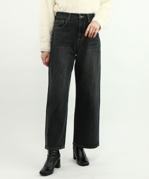 F i.n.t（フィント）の「【セットアップ対応/2サイズ展開】ローウエストバギーデニムパンツ/fint　フィント（デニムパンツ・レディース・ブルー/ブラック/グレー・2/1）」の16枚目の写真