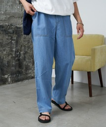 CIAOPANIC TYPY | 綿麻デニムベーカーイージーパンツ(デニムパンツ)