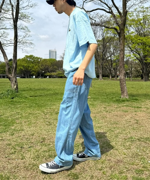 CIAOPANIC TYPY（チャオパニックティピー）の「綿麻デニムベーカーイージーパンツ（デニムパンツ・メンズ・ネイビー/サックスブルー/グレー・SMALL/MEDIUM/LARGE）」の21枚目の写真