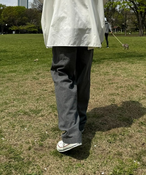 CIAOPANIC TYPY（チャオパニックティピー）の「綿麻デニムベーカーイージーパンツ（デニムパンツ・メンズ・ネイビー/サックスブルー/グレー・SMALL/MEDIUM/LARGE）」の8枚目の写真