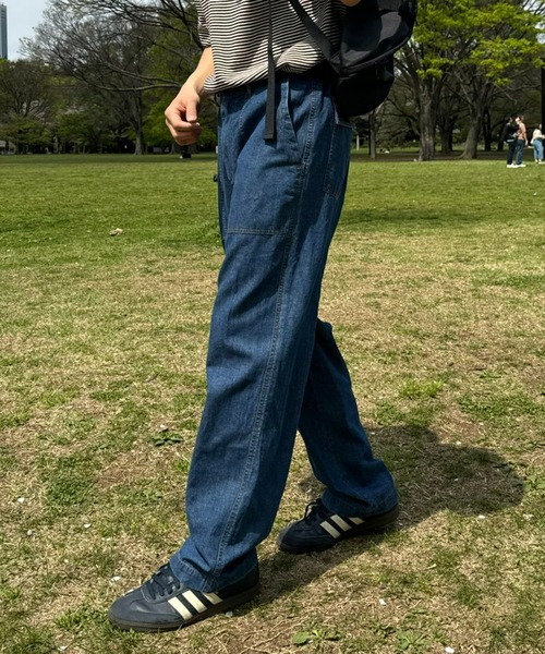 CIAOPANIC TYPY（チャオパニックティピー）の「綿麻デニムベーカーイージーパンツ（デニムパンツ・メンズ・ネイビー/サックスブルー/グレー・SMALL/MEDIUM/LARGE）」の12枚目の写真