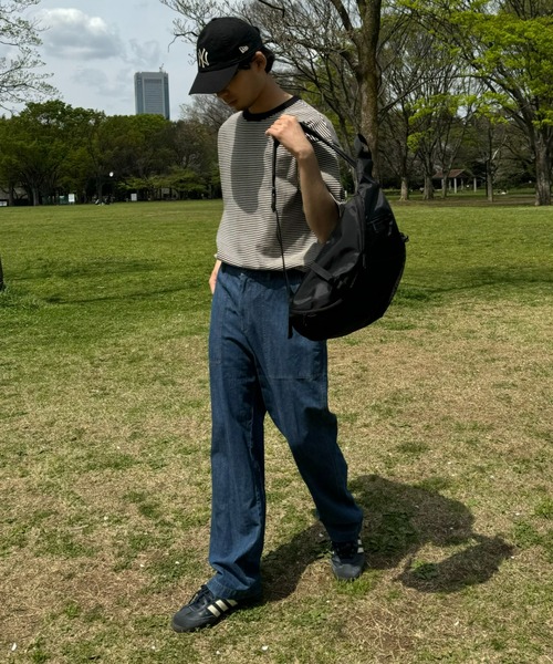 CIAOPANIC TYPY（チャオパニックティピー）の「綿麻デニムベーカーイージーパンツ（デニムパンツ・メンズ・ネイビー/サックスブルー/グレー・SMALL/MEDIUM/LARGE）」の17枚目の写真