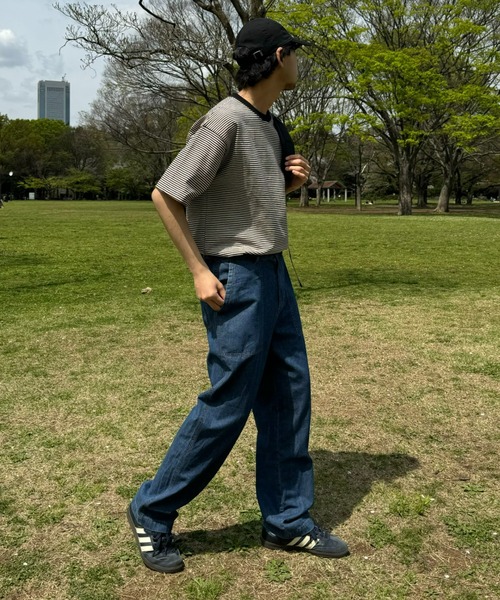 CIAOPANIC TYPY（チャオパニックティピー）の「綿麻デニムベーカーイージーパンツ（デニムパンツ・メンズ・ネイビー/サックスブルー/グレー・SMALL/MEDIUM/LARGE）」の19枚目の写真