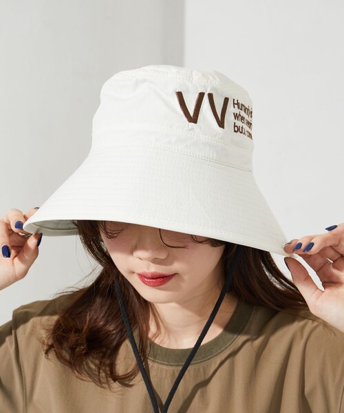 FREAK'S STORE（フリークスストア）の「限定展開　VAUDEVILLE/ボードビル　VV ロゴ バケットハット（ハット・レディース・ブラック/オリーブ/ホワイト・ﾌﾘ-）」の11枚目の写真