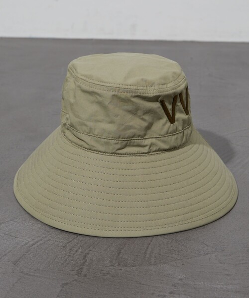 FREAK'S STORE（フリークスストア）の「限定展開　VAUDEVILLE/ボードビル　VV ロゴ バケットハット（ハット・レディース・ブラック/オリーブ/ホワイト・ﾌﾘ-）」の6枚目の写真