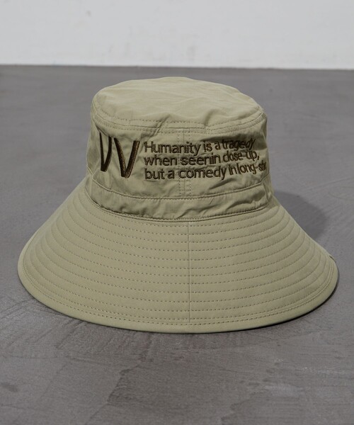 FREAK'S STORE（フリークスストア）の「限定展開　VAUDEVILLE/ボードビル　VV ロゴ バケットハット（ハット・レディース・ブラック/オリーブ/ホワイト・ﾌﾘ-）」の7枚目の写真