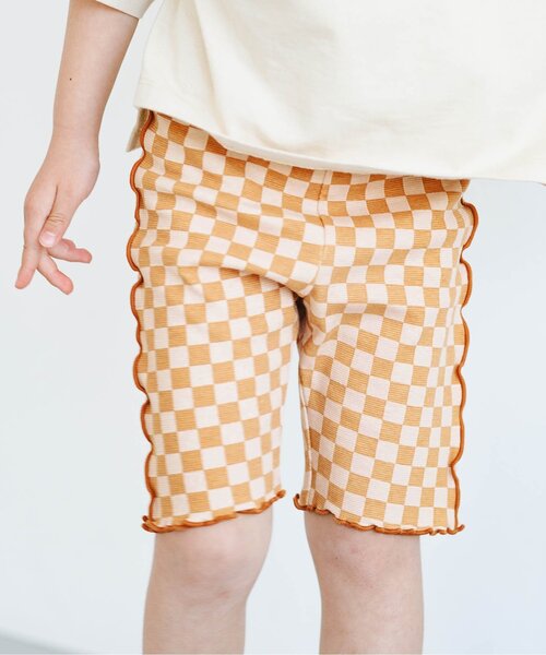 p.premier（ピードットプルミエ）の「イロチ買いしたい総柄メロウハーフスパッツ（その他パンツ・キッズ・ブラック/ブルー/ラベンダー/イエロー/グリーン/ピンク・80/90/100/110/120/130/140）」の6枚目の写真