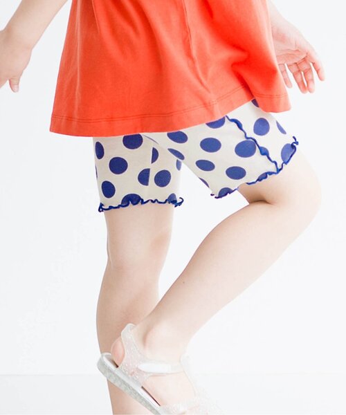 p.premier（ピードットプルミエ）の「イロチ買いしたい総柄メロウハーフスパッツ（その他パンツ・キッズ・ブラック/ブルー/ラベンダー/イエロー/グリーン/ピンク・80/90/100/110/120/130/140）」の4枚目の写真