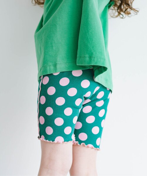 p.premier（ピードットプルミエ）の「イロチ買いしたい総柄メロウハーフスパッツ（その他パンツ・キッズ・ブラック/ブルー/ラベンダー/イエロー/グリーン/ピンク・80/90/100/110/120/130/140）」の3枚目の写真