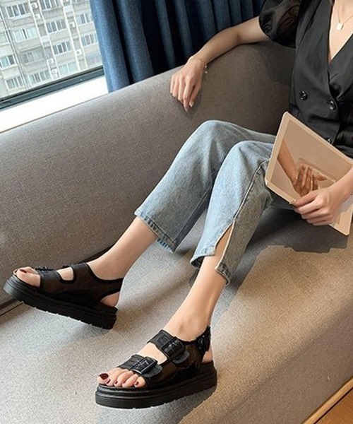 Miniministore(ミニミニストア)の「サンダル レディース メッシュサンダル夏(サンダル・レディース・グリーン/ブラック/ベージュ・23.5cm/25.0cm/24.0cm/23.0cm/24.5cm)」の6枚目の写真