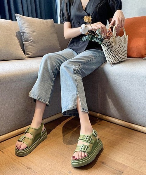 Miniministore(ミニミニストア)の「サンダル レディース メッシュサンダル夏(サンダル・レディース・グリーン/ブラック/ベージュ・23.5cm/25.0cm/24.0cm/23.0cm/24.5cm)」の14枚目の写真