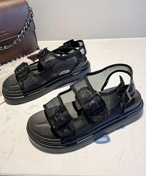 Miniministore(ミニミニストア)の「サンダル レディース メッシュサンダル夏(サンダル・レディース・グリーン/ブラック/ベージュ・23.5cm/25.0cm/24.0cm/23.0cm/24.5cm)」の18枚目の写真
