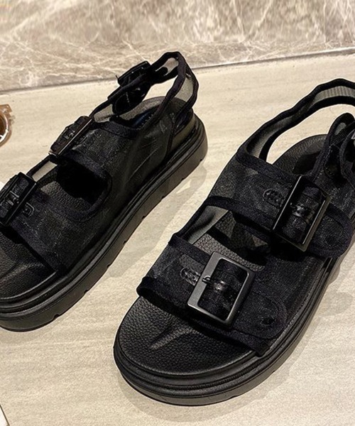 Miniministore(ミニミニストア)の「サンダル レディース メッシュサンダル夏(サンダル・レディース・グリーン/ブラック/ベージュ・23.5cm/25.0cm/24.0cm/23.0cm/24.5cm)」の20枚目の写真