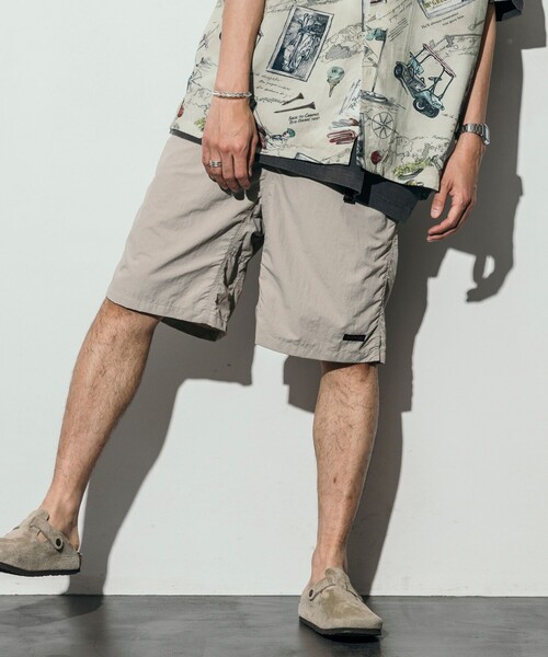 Gramicci（グラミチ）の「GRAMICCI/グラミチ NYLON PACKABLE G-SHORT / ナイロン パッカブル Gショーツ（その他パンツ・メンズ・ブラック/オリーブ/ブルーグリーン/その他9/キャメル/ベージュ・MEDIUM/SMALL/LARGE）」の3枚目の写真