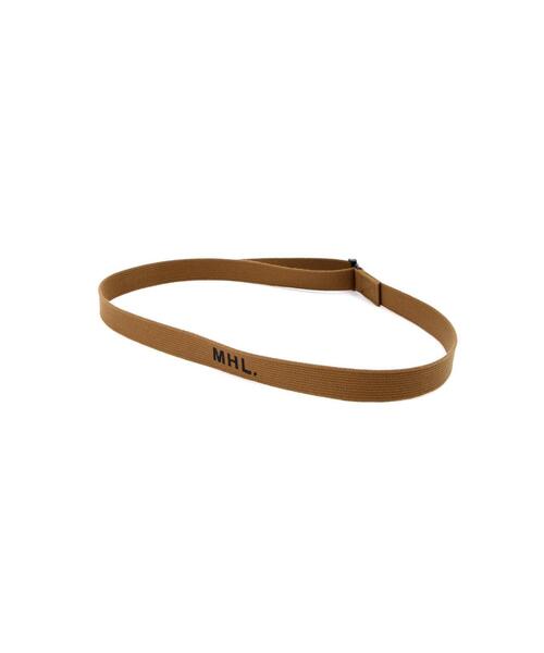 MHL.(エムエイチエル)の「NARROW MILITARY BELT(ベルト・レディース・ブラウン系その他/ホワイト系その他3・FREE)」の10枚目の写真