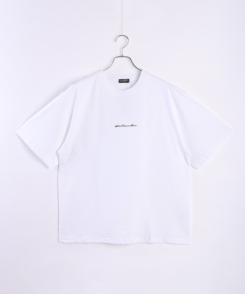 OHGA 花柄プリント Tシャツ 半袖 ホワイト Tシャツ メンズ 半袖 ベア クマ フラワー 花柄 プリント