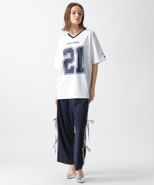 FOREVER 21(フォーエバー トゥエンティーワン)の「【2024SS】リボンラインパンツ(スウェットパンツ・レディース・ブラック/ベージュ/レッド/ネイビー・SMALL/MEDIUM)」の5枚目の写真