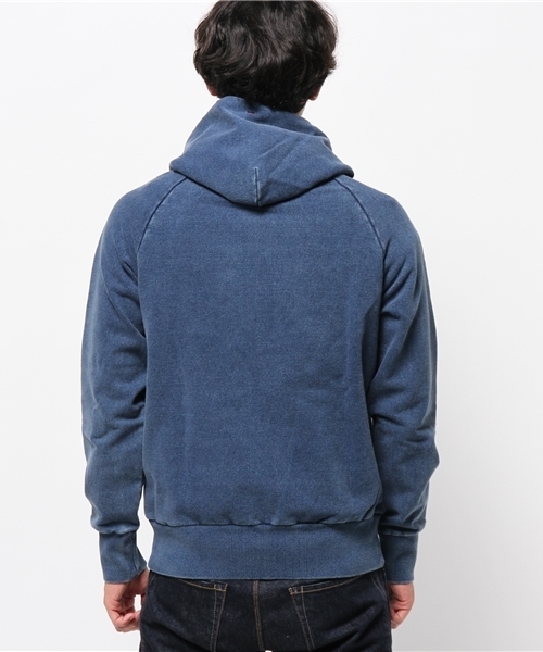 GLOSTER（グロスター）の「INDIGO裏毛パーカー（パーカー・メンズ・インディゴブルー・MEDIUM/LARGE）」の13枚目の写真