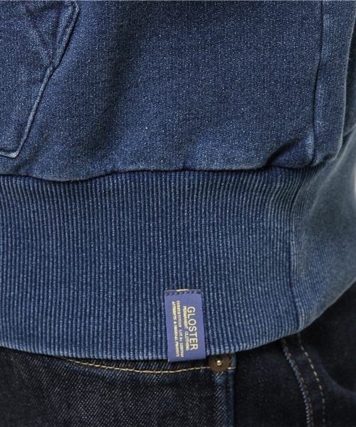 GLOSTER（グロスター）の「INDIGO裏毛パーカー（パーカー・メンズ・インディゴブルー・MEDIUM/LARGE）」の9枚目の写真