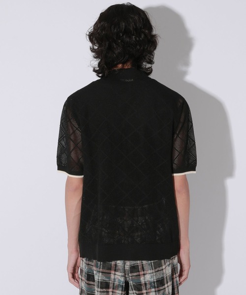 Anui（アニュイ）の「【UNISEX】メッシュニットシャツ（シャツ/ブラウス・レディース・ブラック/グリーン・MEDIUM）」の14枚目の写真