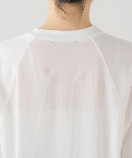 La TOTALITE(ラトータリテ)の「【Munich/ミューニック】ギザリヨセルシアーカットソー(Tシャツ/カットソー・レディース・ホワイト/ブラック・FREE)」の16枚目の写真