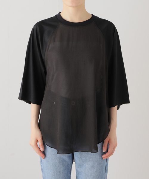 La TOTALITE(ラトータリテ)の「【Munich/ミューニック】ギザリヨセルシアーカットソー(Tシャツ/カットソー・レディース・ホワイト/ブラック・FREE)」の22枚目の写真