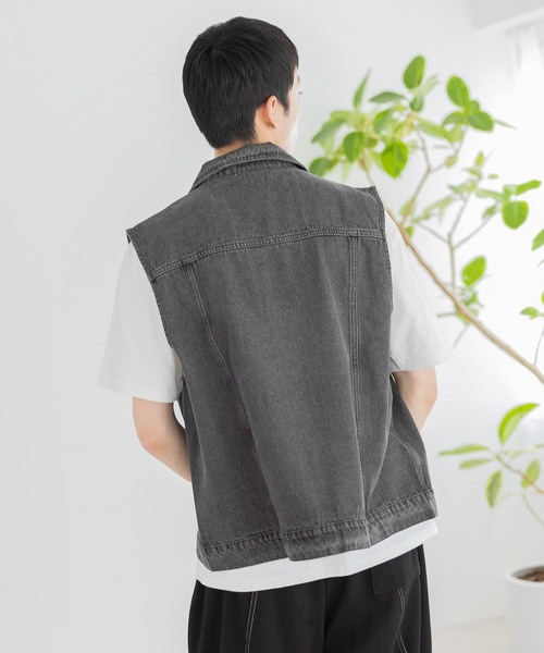 3.3 Field Trip (3.3フィールドトリップ)の「3.3 Field Trip/L3デニムベスト(ベスト・メンズ・ブラック・FREE)」の7枚目の写真