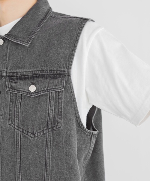 3.3 Field Trip (3.3フィールドトリップ)の「3.3 Field Trip/L3デニムベスト(ベスト・メンズ・ブラック・FREE)」の14枚目の写真