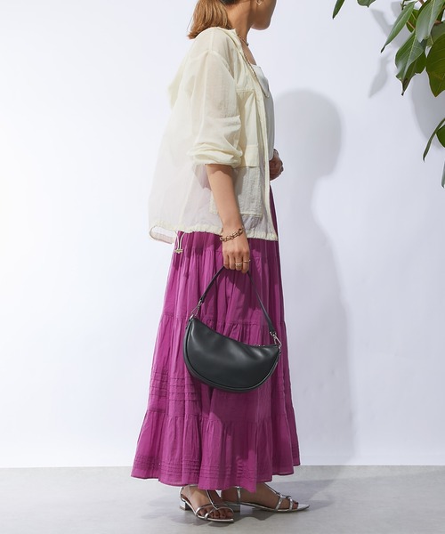 un dix cors（アンディコール）の「ティアードスカート（スカート・レディース・オフホワイト/パープル/ブラック・FREE）」の15枚目の写真