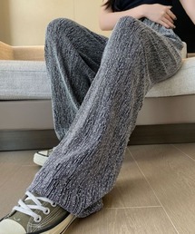 emi+（エミプラス）の「ラインストーンストレートセミワイドパンツ（その他パンツ）」