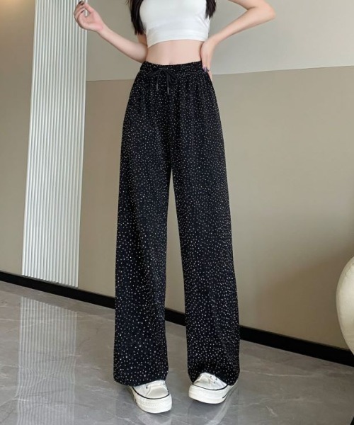 Diosfront（ディオスフロント）の「ラインストーンストレートセミワイドパンツ（その他パンツ・レディース・グレー/ブラック・FREE）」の21枚目の写真