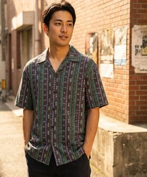 TCSS(ティーシーエスエス)の「SS SHIRT/Critical Slide(クリティカルスライド)TCSSリラックスフィットマルチ総柄プリントリゾートシャツ(セットアップ対応)(シャツ/ブラウス)」