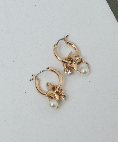 GOLDY（ゴールディ）の「アッセンブル スター チャーム ピアス（ピアス（両耳用）・レディース・ゴールド/シルバー・FREE）」の2枚目の写真