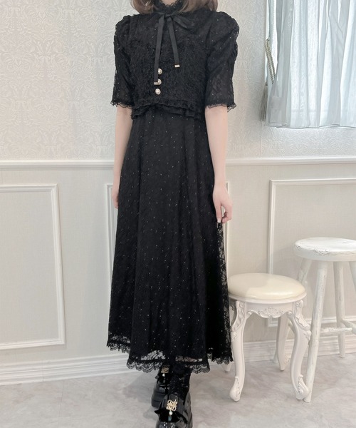 セール】レースロングワンピース（ワンピース）｜couture BY