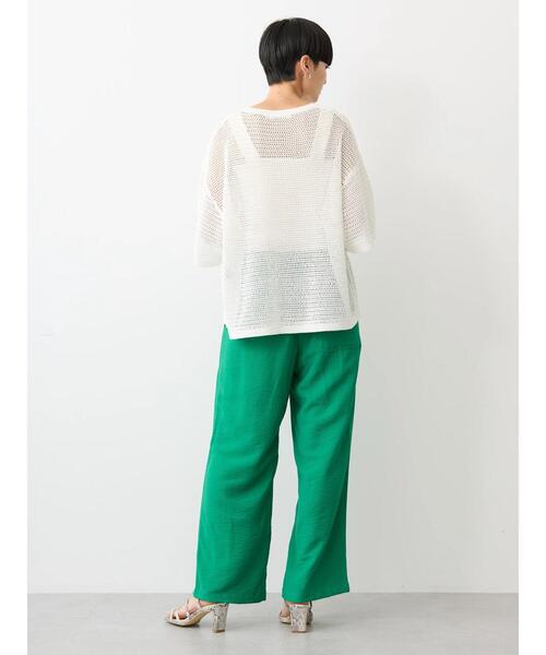 AMERICAN HOLIC（アメリカンホリック）の「接触冷感Wポケットワイドパンツ（その他パンツ・レディース・ブルー/ブラック/グリーン・S/M/L）」の9枚目の写真