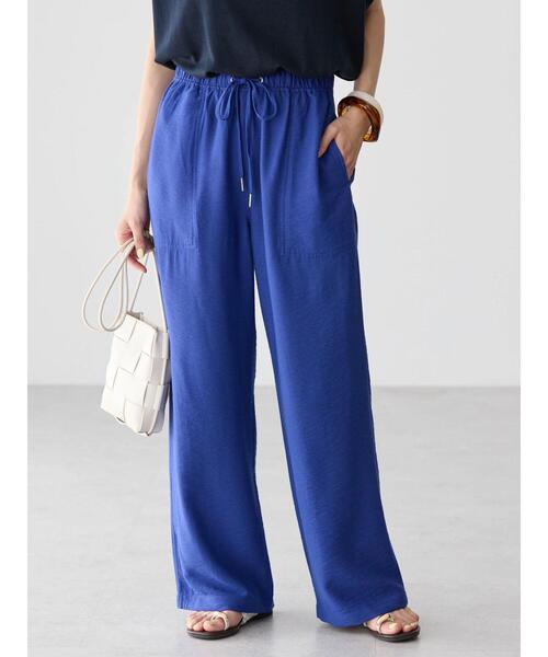 AMERICAN HOLIC（アメリカンホリック）の「接触冷感Wポケットワイドパンツ（その他パンツ・レディース・ブルー/ブラック/グリーン・S/M/L）」の10枚目の写真