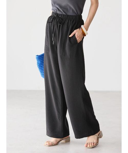 AMERICAN HOLIC（アメリカンホリック）の「接触冷感Wポケットワイドパンツ（その他パンツ・レディース・ブルー/ブラック/グリーン・S/M/L）」の15枚目の写真