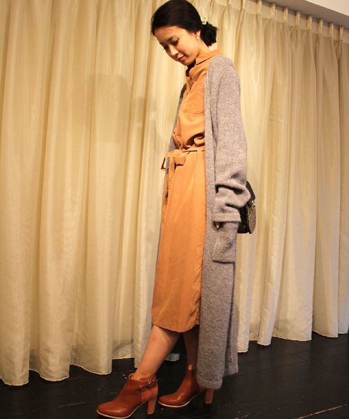 CROON A SONG（クルーンアソング）の「サンドウォッシュモダールシャツワンピース（ワンピース・レディース・カーキ/キャメル/レッド・FREE）」の15枚目の写真