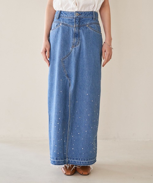 VIS（ビス）の「ホットフィットIラインデニムスカート（デニムスカート・レディース・ブルー系その他4/ブラック系その他・S/M）」の22枚目の写真