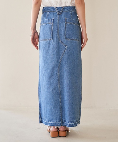 VIS（ビス）の「ホットフィットIラインデニムスカート（デニムスカート・レディース・ブルー系その他4/ブラック系その他・S/M）」の20枚目の写真