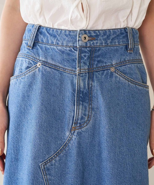 VIS（ビス）の「ホットフィットIラインデニムスカート（デニムスカート・レディース・ブルー系その他4/ブラック系その他・S/M）」の19枚目の写真