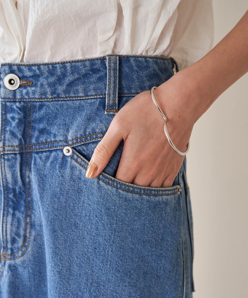 VIS（ビス）の「ホットフィットIラインデニムスカート（デニムスカート・レディース・ブルー系その他4/ブラック系その他・S/M）」の18枚目の写真