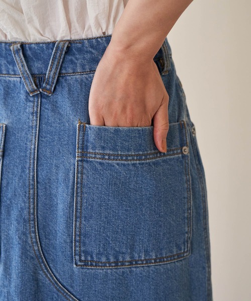 VIS（ビス）の「ホットフィットIラインデニムスカート（デニムスカート・レディース・ブルー系その他4/ブラック系その他・S/M）」の16枚目の写真