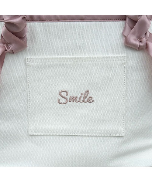 LA BAGAGERIE（ラバガジェリー）の「【インスタグラマー Chiyoさん×LA BAGAGERIE】ギャザーリボンハンドルトート（トートバッグ・レディース・ブラック/パープル/ピンクベージュ・FREE）」の10枚目の写真