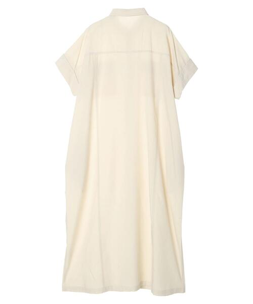 AMERICAN HOLIC（アメリカンホリック）の「接触冷感+UVカットWポケットシャツワンピース（シャツワンピース・レディース・アイボリー/カーキ/ブラック・M/L）」の16枚目の写真