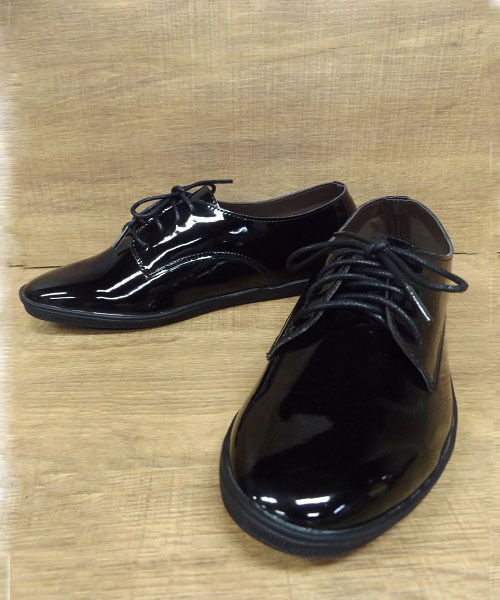 Noubel Voug Relax(ヌーベルヴォーグリラックス)の「Noubel Voug Relax(ヌーベル ヴォーグ リラックス)/柔らか素材 レースアップスニーカー(スニーカー・レディース・ブラック系その他/クリアブラック/パイソン・S/M/L/LL)」の2枚目の写真